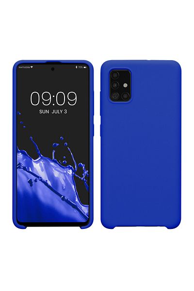 KWmobile Carcasă pentru Samsung Galaxy A51, albastră, silicon, 51197.134