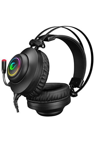 Rampage Rm-K1 Pulsar Black USB 7.1 Surround Rgb Gaming Headset