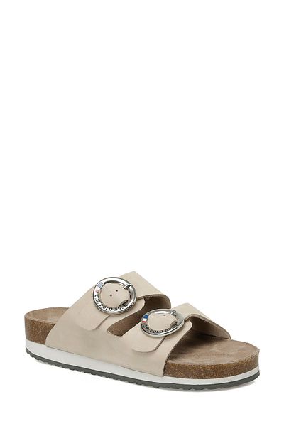 U.S. Polo Assn. Plain Nu 5Fx Beige Women's Cork Slippers