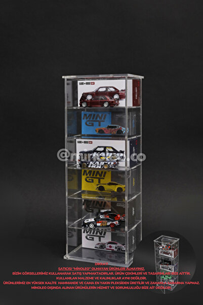 Minoleo 6'lı Dikey MiniGt Kaido House Pleksi Arkada Kutu Önde Araç Sergileme ...