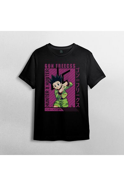 Pixxa Μπλουζάκι Hunter X Hunter Gon Unisex 100% βαμβακερό με λαιμόκοψη μοντέλο 6