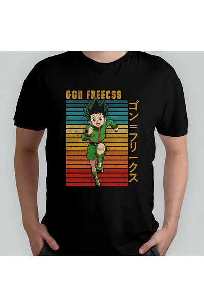 Pixxa Unisex Hunter X Hunter 100% βαμβακερό λαιμόκοψη και μπλουζάκι