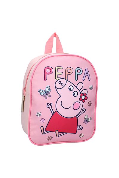 Peppa Pig Children's backpack, 29x22x9 cm, one compartment, multicolor, adjustable straps, I love This, Peppa Pig
