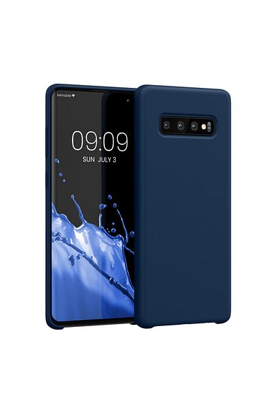 KWmobile Carcasă pentru Samsung Galaxy S10 Plus, albastră, silicon, 49028.116