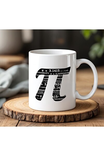 BB TRADE Pi Number Pi Day Designed White Ceramic Printed Mug Cup 330ml