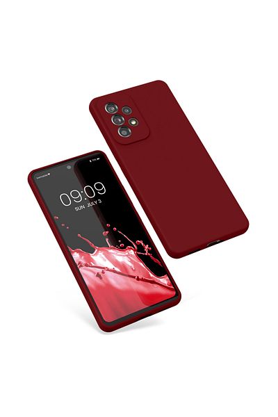 KWmobile Case For Samsung Galaxy A53 5g, Silicone, Cherry Blossom, 57835.209