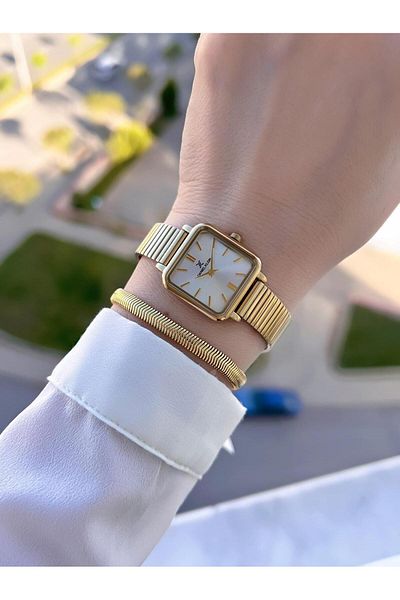 Daniel Klein Case with Corner- 2 Year Warranty Steel Cord & Wrist Watch+Bracelet (Bdk.10835.4)