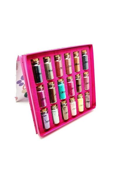 Beauty Creations Eyeshadow Pigment Set, , Glitter, 18 Colors