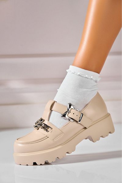 Joana Women's casual shoes Beige made of Alejandra Eco-leather