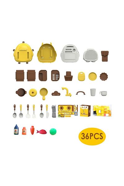 STEM Little Yellow Duck Theme Backpack, Family Style - 36 Pcs - 3 in 1