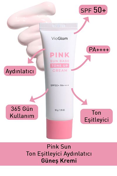 VioGlam Spf50 Pa / Tone Equalizer - Vio Pink Sunscreen Cream
