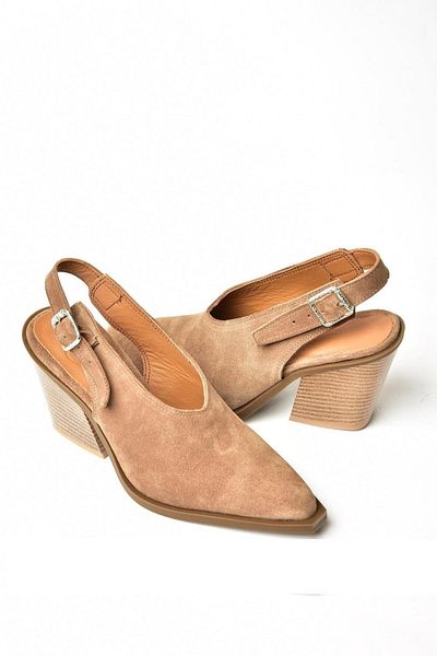 Fox Shoes U654304102 Обувки на ток от естествена кожа и велур от норка