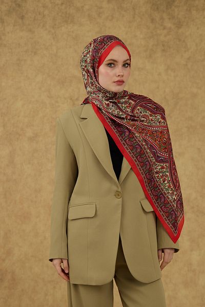 İpekhan İpekhan Soft Shawl Red Burgundy 3051-08