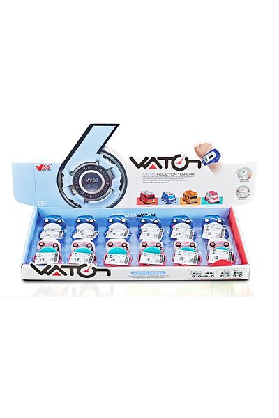 STEM 1:62 Alloy Watch Q Version Taxi Car Interactive Induction with Light Music- Assorted Color