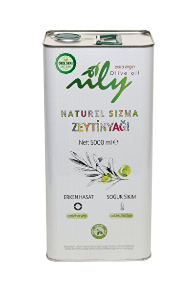 Nily (Yeni Sezon 2025-2026) Özel Seri Soğuk Sıkım Naturel Sızma Zeytinyağı (5L)