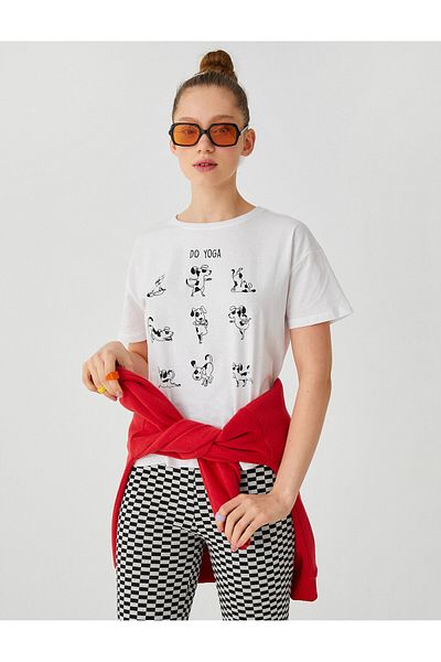 Koton Short Sleeve Printed T-Shirt