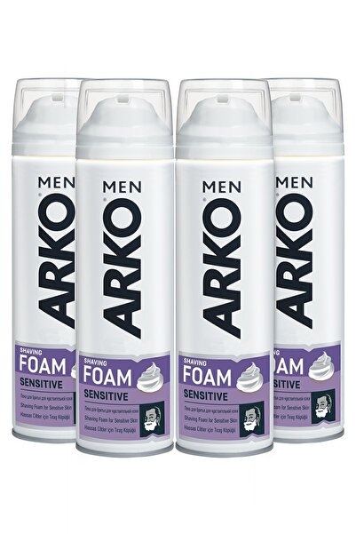Arko Men TIRAŞ KÖPÜĞÜ SENSİTİVE 200ML 4 ADET