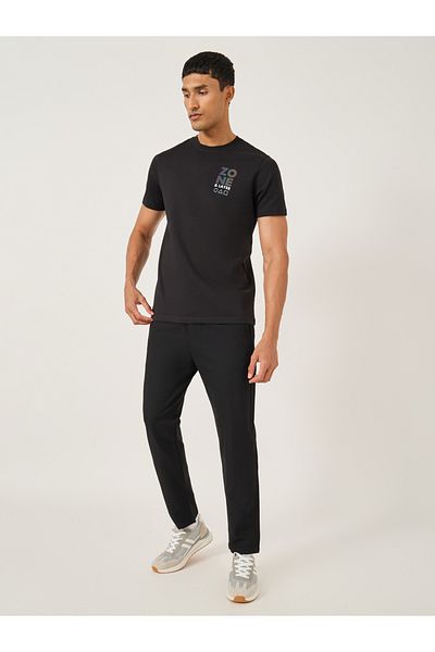 Fort Collins By Styli Mid Rise Straight Fit Track Pant with Drawstring