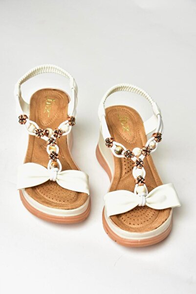 Fox Shoes U 258924409 White Wedge Sole Women's Sandals