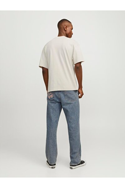 Jack & Jones Ανδρικό μπεζ μπλουζάκι JJEURBAN EDGE TEE SS O-NECK NOOS - 12254412