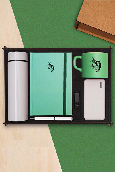 TrendHediye Premium Hediye Teknoloji Seti & Termos, Powerbank, USB Bellek, De...