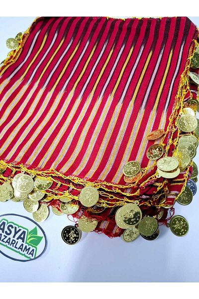 ASYA PAZARLAMA 5 Henna Handkerchiefs, Wedding Handkerchiefs, Wedding Handkerchiefs, Keşan