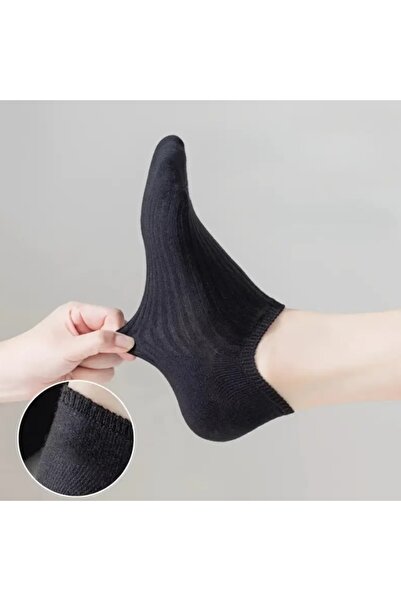Çorap Bakkalı 5 Pairs Economical Unisex Black Color Ballerina Socks