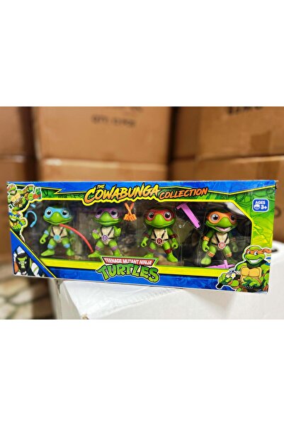 Retoys Ninja Kaplumbağalar Ninja Turtles 4'lü Et Figür Aksesuarlı Oyuncak