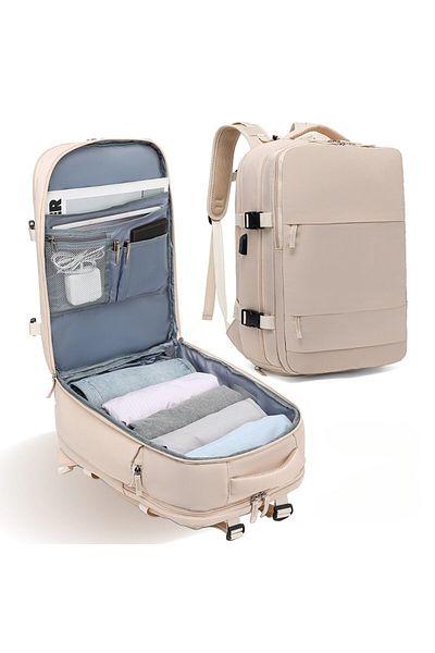 OEM Rucsac multifunctional aproape alb, calatorie, afaceri, incarcare USB, compartiment incaltaminte.