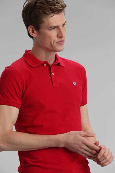 Lufian Laon Sportswear Polo Men's T-Shirt Red