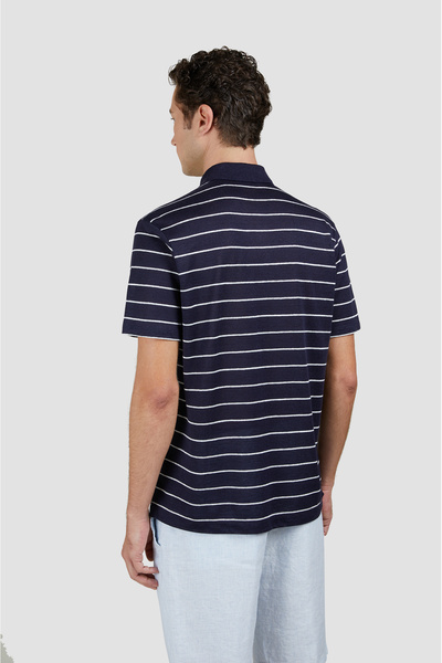 PAUL&SHARK Linen Polo Shirt with Buttons