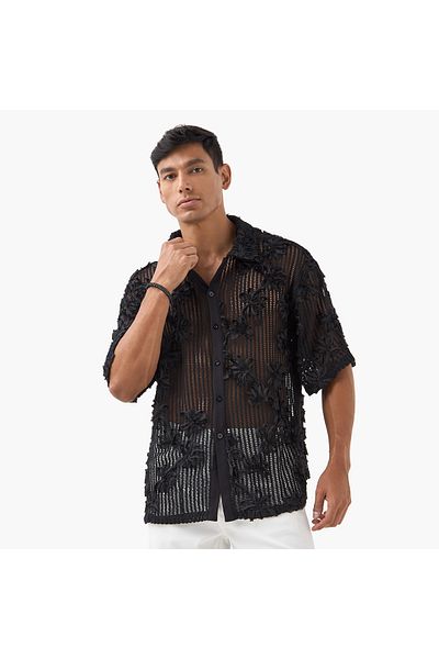 Iconic 3D Floral Shirt