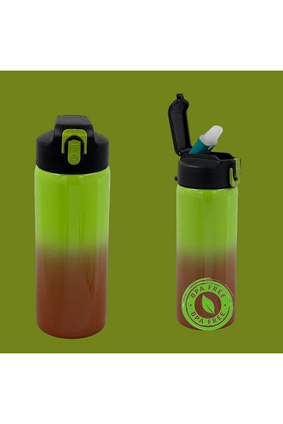 CEM HOME Stainless 304 Steel Sportsman Silicone Gasket Leakproof Water Bottle 600ml