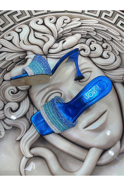 Zişan Shoes Pantofi de damă cu toc VULYA 9cm cu detaliu de piatră