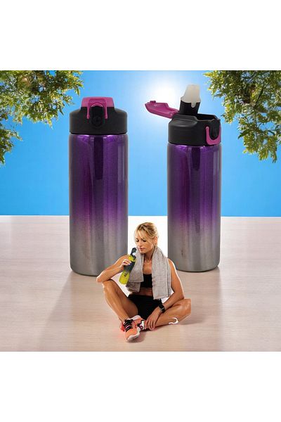 CEM HOME Stainless 304 Steel Sportsman Silicone Gasket Leakproof Water Bottle 600ml