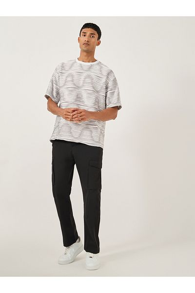 Fort Collins By Styli Mid Rise Straight Fit Track Pant with Drawstring