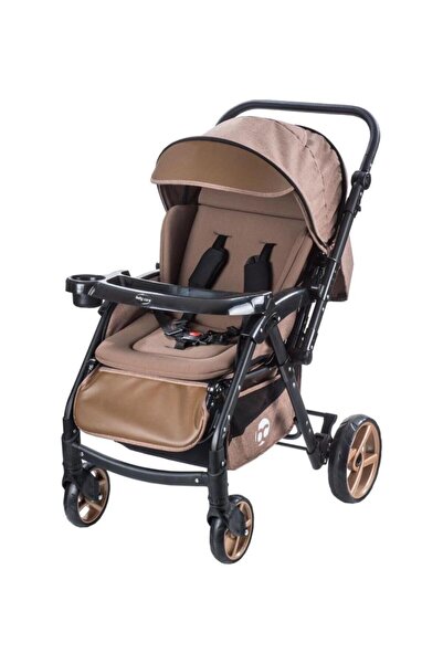 modabebekler عربة أطفال بيبي كير 500 كومبو ماكسي برو ثنائية الاتجاه باللون البني