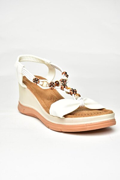 Fox Shoes U 258924409 White Wedge Sole Women's Sandals