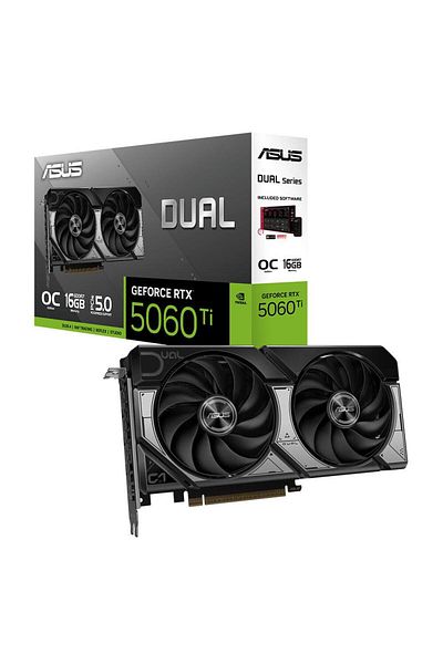 ASUS Dual Rtx 5060 Ti O16G 16Gb Graphics Card Gddr7 128 Bit