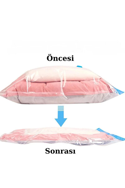 Vakum Hurcu 5'li Set Jumbo 73x130 Cm Vakumlu Hurç - Vakumlu Poşet -