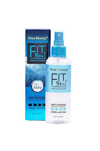 Kiss Beauty Sprej Fixare Machiaj, Rezistent 24H, Kiss Beauty, Fit Skin, Anti-Oxidant, 150 ml