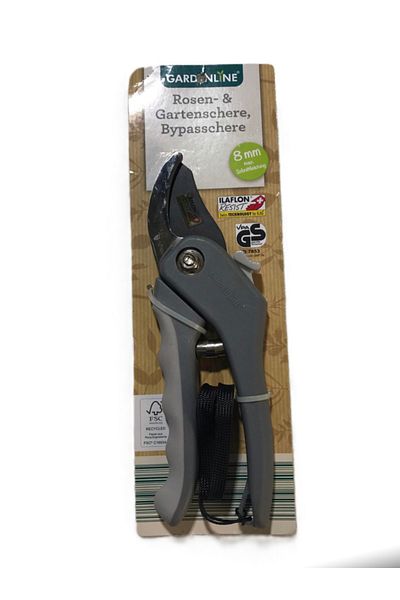BGA Gardenline Professional Pruning Shears 8mm Cutting Diameter Stainless Steel