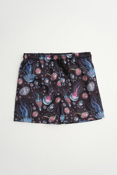 MARKAPIA Black Mesh Swim Shorts for Boys