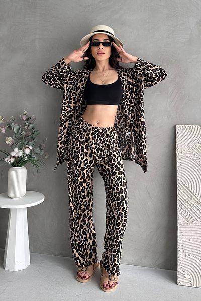 EYLANA Patterned Burumluk Kimono Set