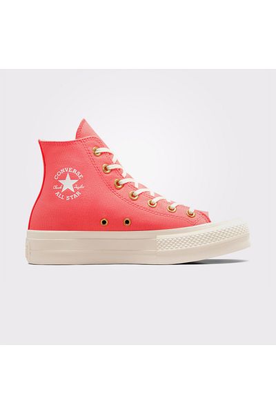 converse Chuck Taylor All Star Lift Unisex Pembe Platform Sneaker