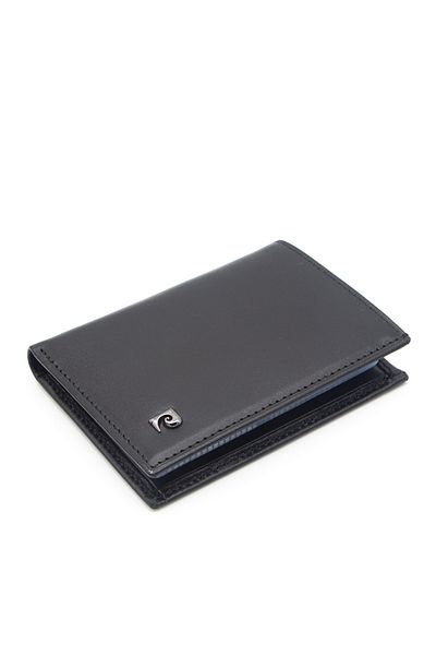 Pierre Cardin Black Analine Leather Credit Card Holder 032A55