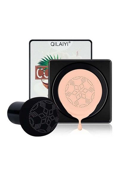 Makeup Air Cushion Cc Cream Foundation, , Coconut, 02 Natural, 15 G, With Brush