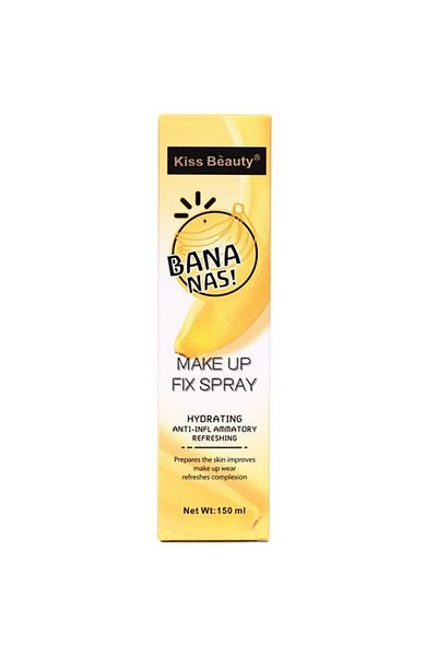 Kiss Beauty Moisturizing Fixing Spray, Anti-Inflammatory, , Bananas, 150 ml