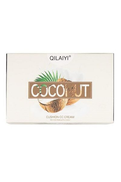 Makeup Air Cushion Cc Cream Foundation, , Coconut, 02 Natural, 15 G, With Brush