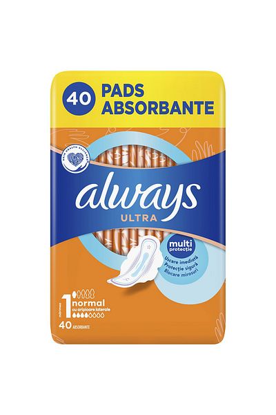 Always Absorbents Ultra Super Quattro, 40 Pcs